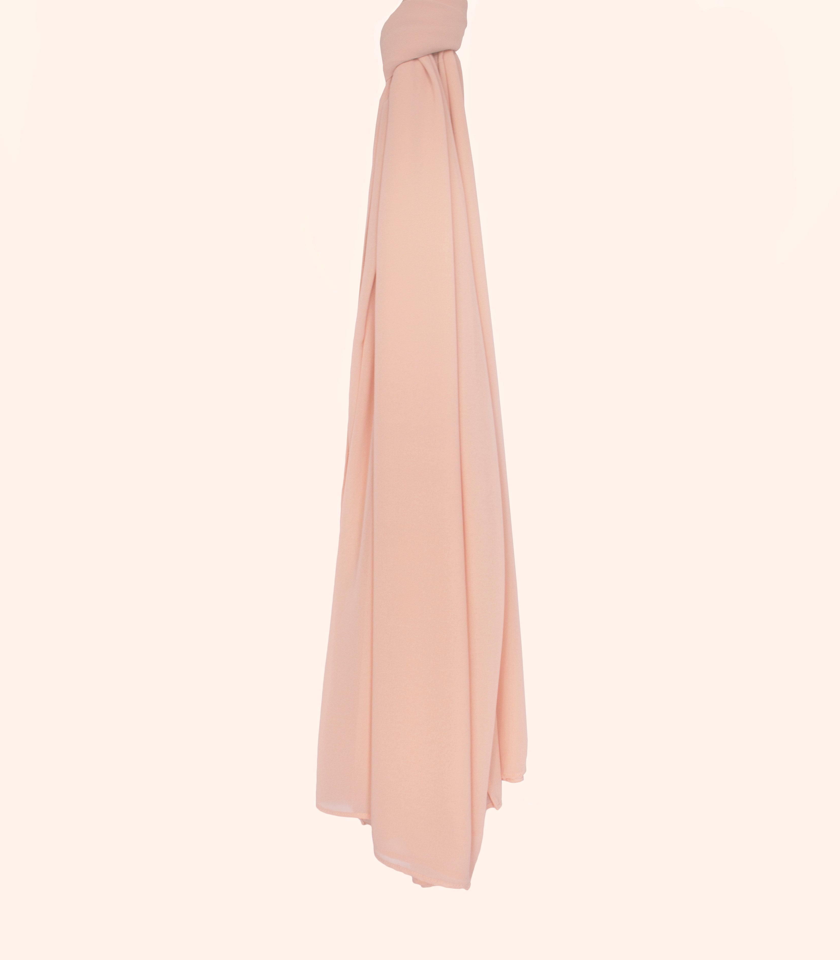 Peach Georgette Hijab