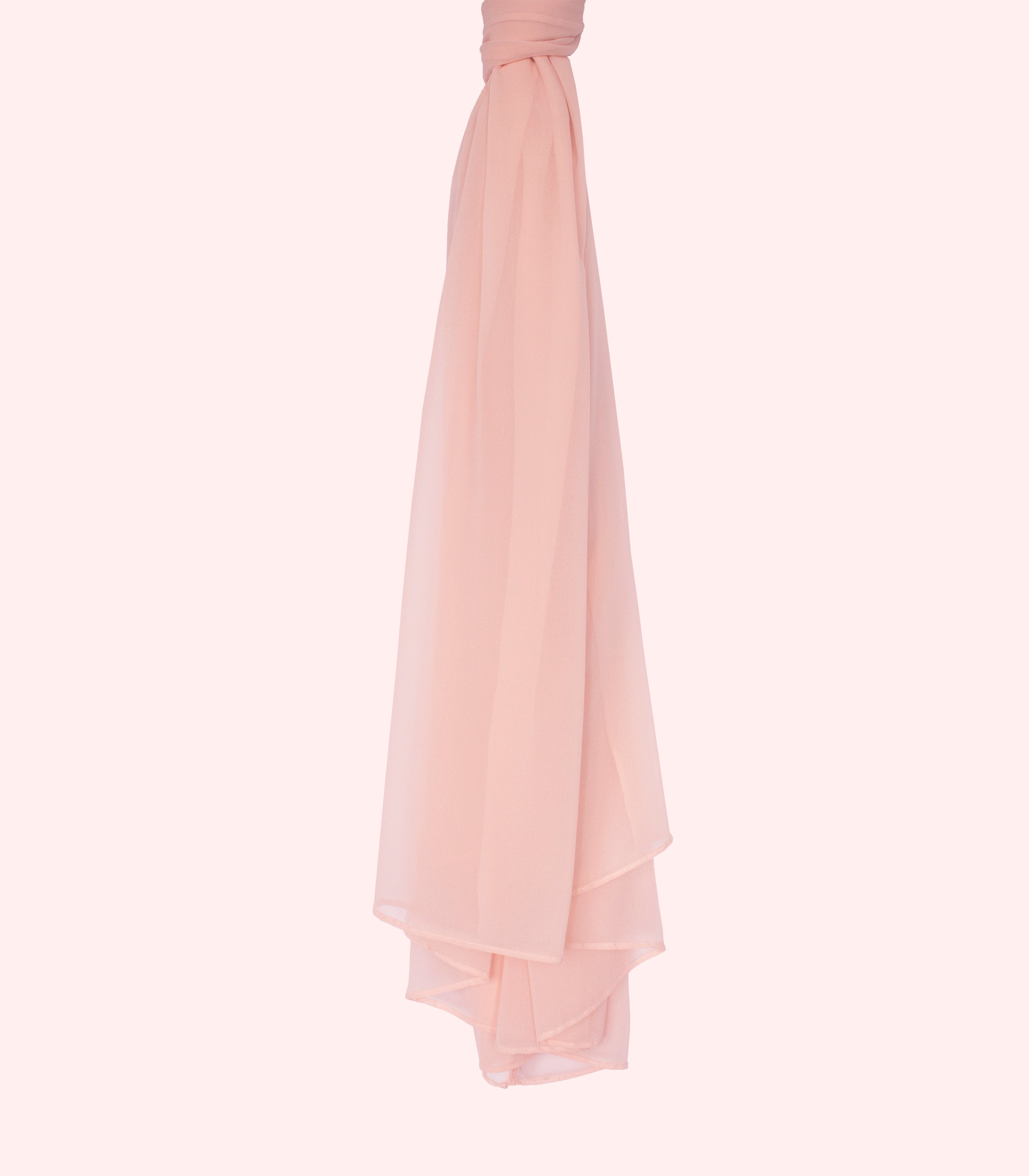 Pink Chiffon Hijab